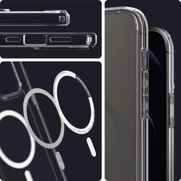 61lJA2hEN1L._AC_SL1000_ Apple iPhone 12 Pro Max Ultra Hybrid Mag Case by Spigen - ACS02623 - Graphite - Image 4