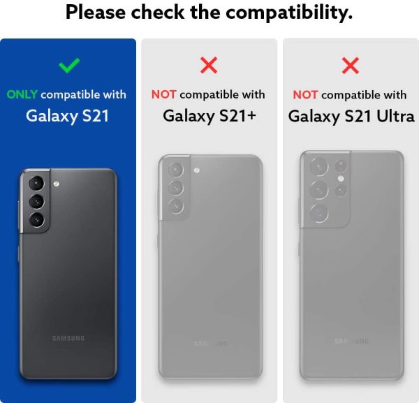 61tpf3o263L._AC_SL1000_ Galaxy S21 NanoPop Dual tone Liquid Silicone Case by Caseology - Blueberry Navy ACS02434 - Image 3