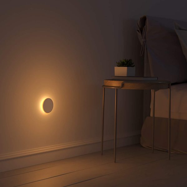 61zzkrQ1OOL._AC_SL1500_ Aukey AiPower Rona Motion Sensor Night Light Aipower LED Motion Sensor Night Light Rechargeable, Wireless Stick-on Warm White Light with Built-in Infrared Movement Detector, USB C Charging - 2 PACK - KR-NL01 - Image 4