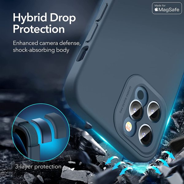 Apple iPhone 12 Pro MagSafe Cloud Super Soft Case by ESR - Deep Navy Blue - Image 5