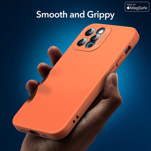 Apple iPhone 12 Pro MagSafe Cloud Super Soft Case by ESR - Coral Orange - Image 8