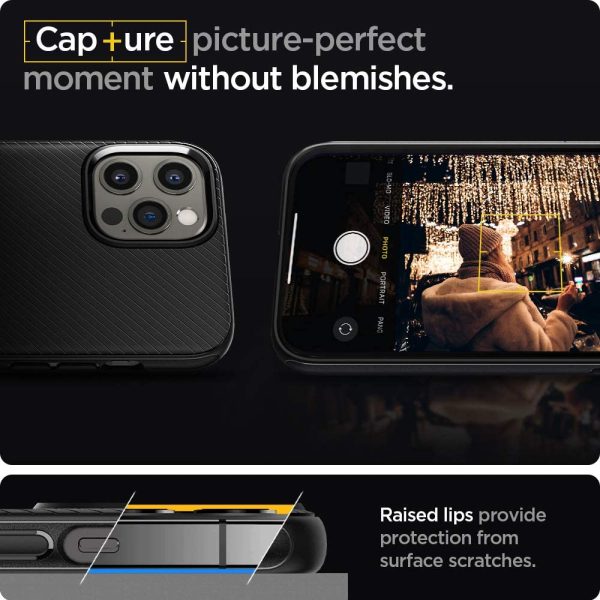 Apple iPhone 12 Pro Max Mag Armor MagSafe Case by Spigen - ACS01864 - Matte Black - Image 8