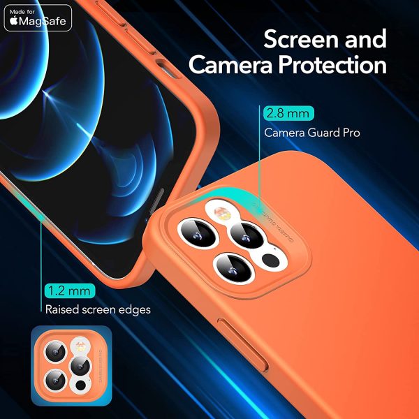 Apple iPhone 12 Pro MagSafe Cloud Super Soft Case by ESR - Coral Orange - Image 7