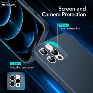 Apple iPhone 12 Pro MagSafe Cloud Super Soft Case by ESR - Deep Navy Blue - Image 9