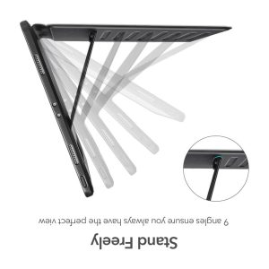 iPad Pro 12.9 2021 Sentry Stand Case with 9 Convenient Stand Angles with Strong Magnet for Hanging Rugged Protective Cover with Pencil Holder] [Auto Sleep/Wake] – Black - Image 8