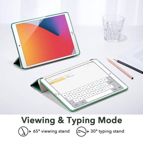 iPad 9th Gen 2021 Rebound Slim Case with Flexible TPU Back & Rubberized Cover - Pine Green also for iPad 8th Gen / iPad 7th Gen 2019 - Image 10