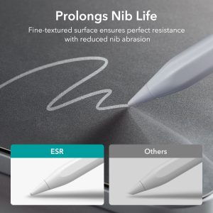 iPad Pro 12.9 2021 Paper Feel Clear Matte Film with Support for Apple Pencil, Write & Draw Like on Paper by ESR - Also for iPad Pro 12.9 2020 & 2018 - 2 PACK - Image 8