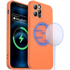 Apple iPhone 12 Pro MagSafe Cloud Super Soft Case by ESR - Coral Orange