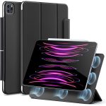 iPad Pro 12.9 2022 / 2021 Rebound Magnetic Smart Case Convenient Magnetic Attachment Supports Pencil Pairing & Charging - Black