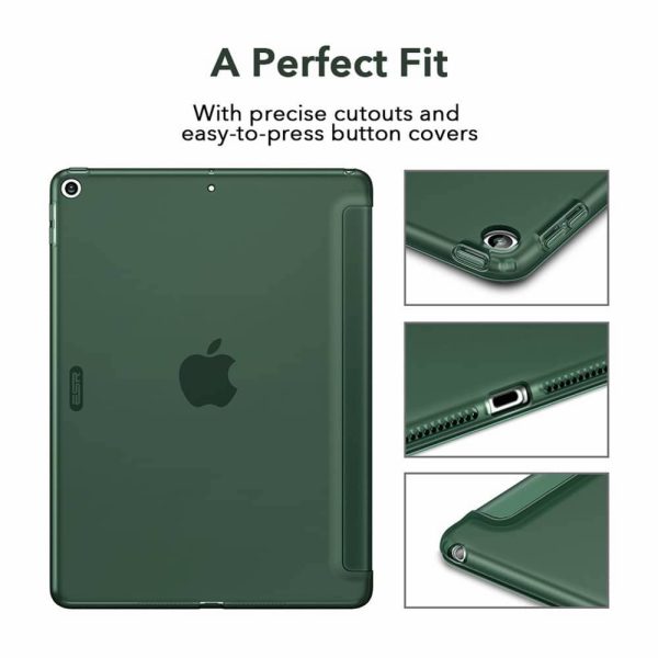 iPad 9th Gen 2021 Rebound Slim Case with Flexible TPU Back & Rubberized Cover - Pine Green also for iPad 8th Gen / iPad 7th Gen 2019 - Image 2