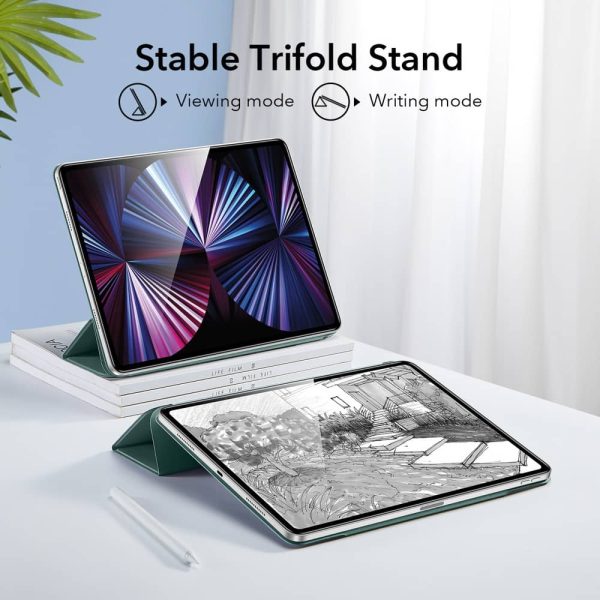 kf4 iPad 11 Pro 2021 Rebound Magnetic Smart Case Convenient Magnetic Attachment Supports Pencil Pairing & Charging - Forest Green also iPad Pro 11 2020 & 2018 - Image 6