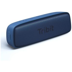 Tribit XSound Surf Bluetooth Speaker with Superior Clear Sound, Bluetooth 5, IPX7 Waterproof, Wireless Stereo Pairing, USB-C, 100ft Wireless Range Perfect for Home, Outdoor, Travel - Blue