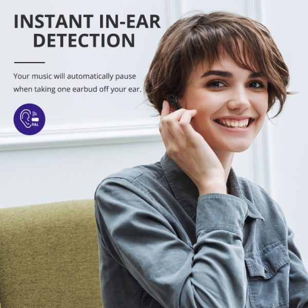 Tronsmart Apollo Air Plus with In Ear Detection, Wireless Charging, TrueWireless™ Stereo Plus Hybrid ANC Earbuds with Bluetooth 5.2, Asynchronous Transmission, 35dB full frequency ANC - Black - Image 9