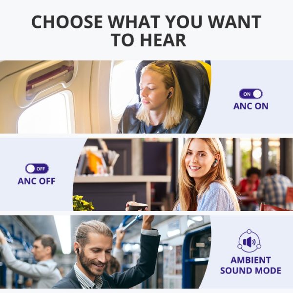 Tronsmart Apollo Air Plus with In Ear Detection, Wireless Charging, TrueWireless™ Stereo Plus Hybrid ANC Earbuds with Bluetooth 5.2, Asynchronous Transmission, 35dB full frequency ANC - Black - Image 14