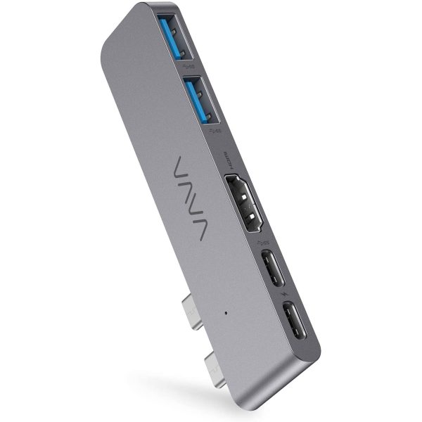 VAVA USB C Hub for MacBook Pro / Air, Dual-Monitor Adapter, 5K 60Hz Display, Ultra-Slim, HDMI Video Output, Versatile Thunderbolt 3 Compatible USB-C Port for 100W PD Charging, 40Gbps Data Transfer - VA-UC019 - Image 1