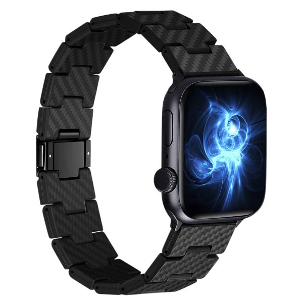 Apple Watch Band made from Pure Carbon Fiber for Apple Watch Series 7 45mm / Series 6,5,4 44mm / Series 3,2,1 42mm by PITAKA - Retro - Image 1