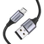 UGREEN Micro USB Cable Nylon Braided USB A to Micro USB Fast Charger Compatible - 3 feet - Black - 60146