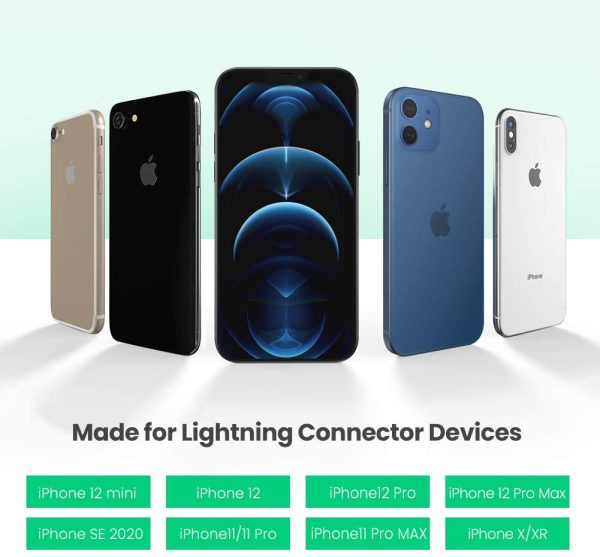 UGREEN Headphones Adapter for Apple MFi Certified iPhone Lightning to 3.5mm Jack Converter - 10 cm - Black - 30756 - Image 4