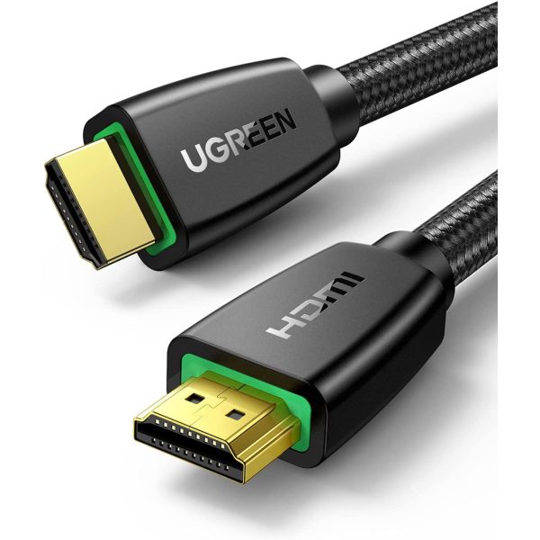 61h5BS5PKwS._AC_SL1500_ UGREEN HDMI Cable 4K Braided High Speed HDMI Cord 18Gbps with Ethernet Support 4K 60HZ Compatible for UHD TV Monitor Computer Xbox 360 PS5 PS4 Blu-ray - 40410 - 6 Feet - Black - Image 1