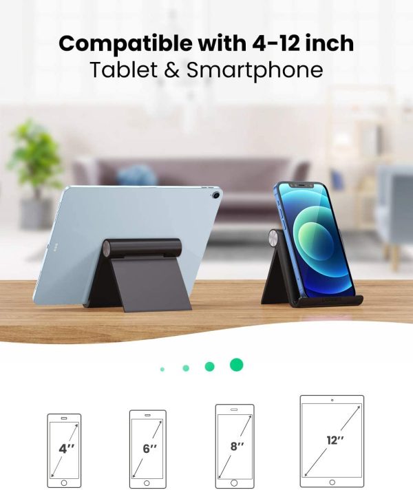 UGREEN Tablet iPad Stand Holder for Desk Adjustable Angles - Black - 50748 - Image 2