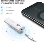 UGREEN Bluetooth Receiver 5.0 HiFi Wireless Audio Adapter with Back Clip Support Microphone 3.5mm AUX Bluetooth - White - 40854 - Image 4