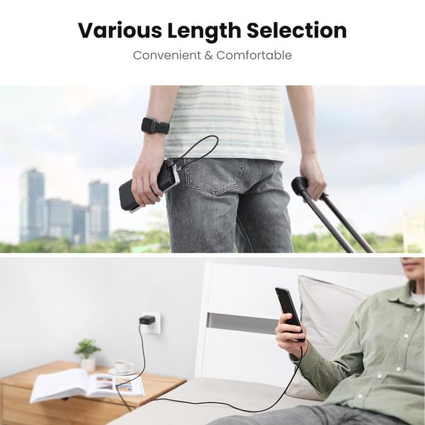 UGREEN Micro USB Cable Nylon Braided USB A to Micro USB Fast Charger Compatible - 5 feet - 1.5M - Black - 60147 - Image 7