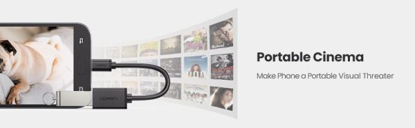 UGREEN Micro USB 2.0 OTG Cable On The Go Adapter Male Micro USB to Female USB - Black - 15 cm - 10396 - Image 9