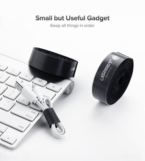 UGREEN Velcro Cable Organizer - 16 feet - Black - 40356 - Image 9