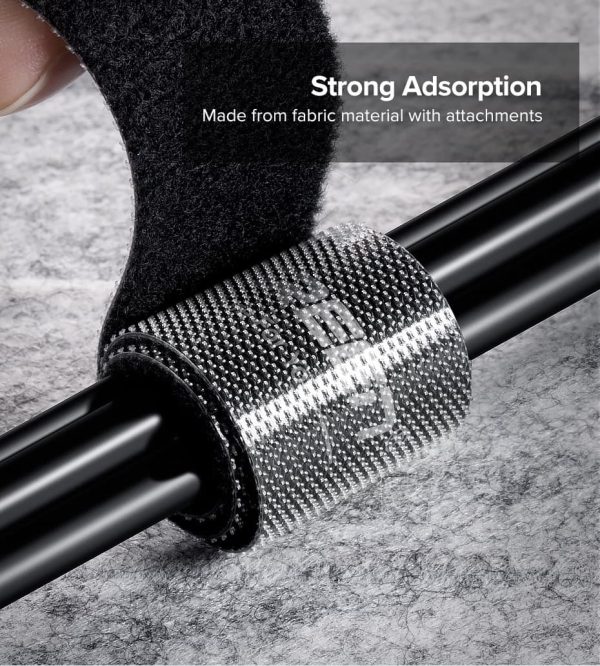 UGREEN Velcro Cable Organizer - 16 feet - Black - 40356 - Image 6