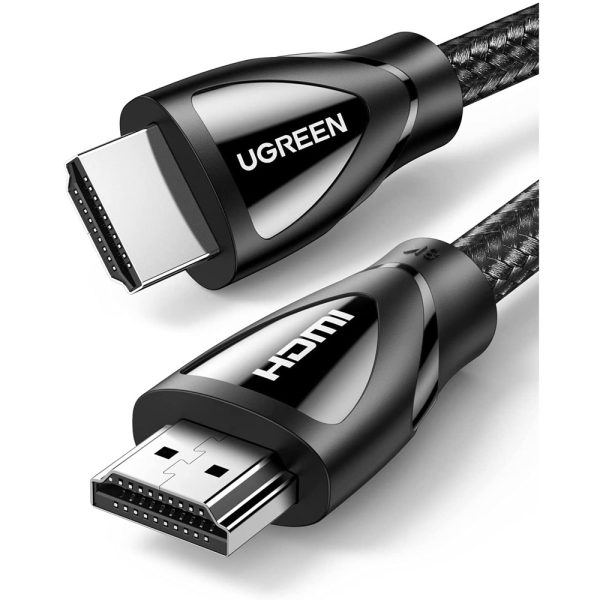 edited-61a6uSB09rL._AC_SL1500_ UGREEN HDMI Cable 8K 60Hz HDMI 2.1 Cable 48Gbps Ultra High Speed 4K 120Hz Braided HDMI Cable Dynamic HDR Dolby Vision HDR10 4:4:4 eARC Compatible with PS5 PS4 Xbox UHD TV - 80403 - 6 Feet - Black - Image 1