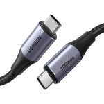UGREEN USB-C to USB-C Cable 100W Power Delivery USB C 3.1 Gen 2 10Gbps 4K Video Compatible - 3 feet - Black - 80150