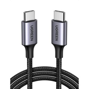 UGREEN USB-C to USB-C Cable USB Type C 60W Power Delivery PD Charging Cord - 6 Feet - Black - 50152