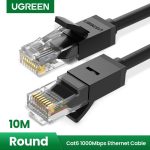 UGREEN Cat6 UTP Ethernet Network 1000 Mbps Support RJ45 Cable - Black - 10m - 33 feet - 20164