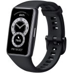 HUAWEI Band 6 Fitness Tracker Smartwatch for Men Women, 1.47''AMOLED Color Screen, SpO2,24H Heart Rate Monitor,14 Days Battery Life,Female Cycle Tracker, 5ATM Waterproof, Global Version - Black