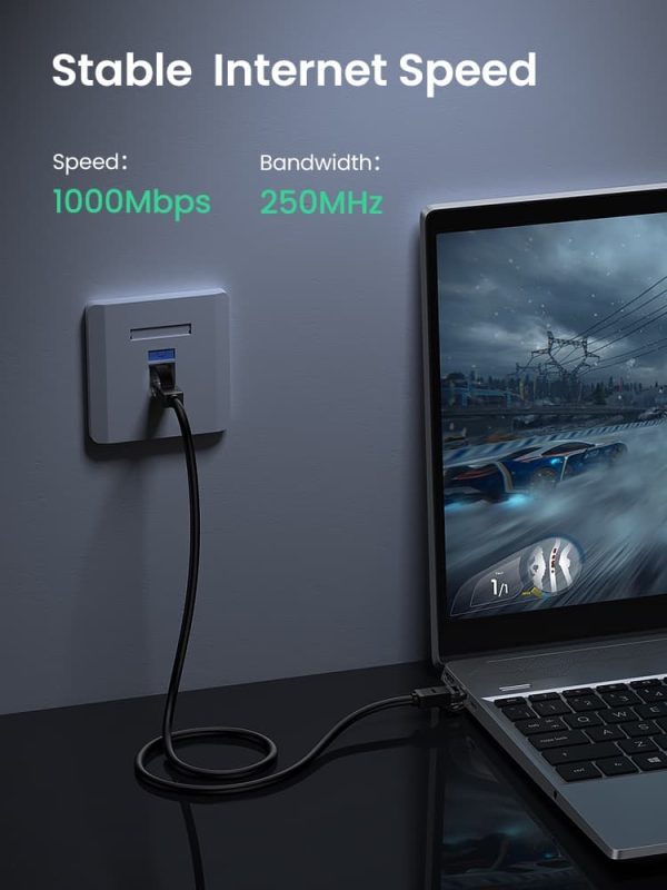 3 UGREEN Cat6 UTP Ethernet Network 1000 Mbps Support RJ45 Cable - Black - 30m - 100 feet - 20168 - Image 3