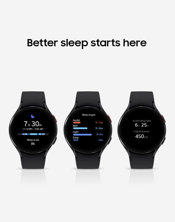 SAMSUNG Galaxy Watch 4 44mm Smartwatch with Tracker for Health Fitness Running Sleep Cycles GPS Fall Detection Bluetooth GPS Version - Black - R870 - Image 2