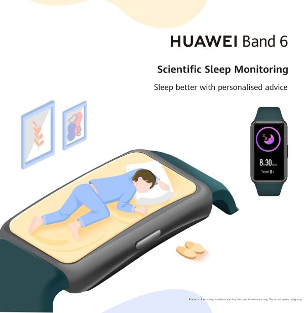 HUAWEI Band 6 Fitness Tracker Smartwatch for Men Women, 1.47''AMOLED Color Screen, SpO2,24H Heart Rate Monitor,14 Days Battery Life,Female Cycle Tracker, 5ATM Waterproof, Global Version - Black - Image 5