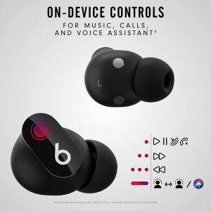 Beats Studio Buds – True Wireless Noise Cancelling Earbuds – Compatible with Apple & Android, Built-in Microphone, IPX4 Rating, Sweat Resistant Earphones, Class 1 Bluetooth Headphones - Black - OP - Image 4