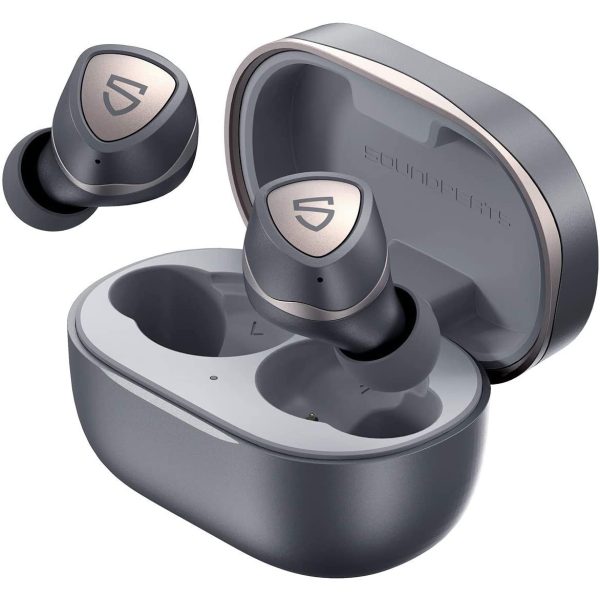SoundPEATS Sonic Wireless Earbuds Bluetooth 5.2 Headphones in-Ear Stereo Wireless Earphones with aptX-Adaptive, Game Mode, TrueWireless Mirroring, Immersive Bass, cVc 8.0, Single/Twin, 35 Hrs Playtime - Black - Image 1