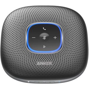 Anker PowerConf Bluetooth Speakerphone, 6 Mics, Enhanced Voice Pickup, 24H Call Time, Zoom Certified Bluetooth Conference Speaker - A3301H11 - Black - OP
