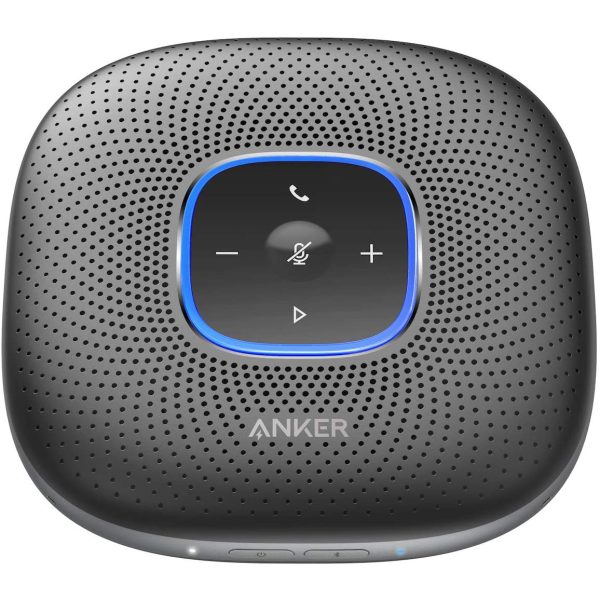 Anker PowerConf Bluetooth Speakerphone, 6 Mics, Enhanced Voice Pickup, 24H Call Time, Zoom Certified Bluetooth Conference Speaker - A3301H11 - Black - OP - Image 1