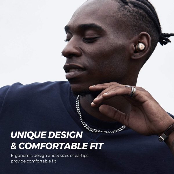 SoundPEATS Sonic Wireless Earbuds Bluetooth 5.2 Headphones in-Ear Stereo Wireless Earphones with aptX-Adaptive, Game Mode, TrueWireless Mirroring, Immersive Bass, cVc 8.0, Single/Twin, 35 Hrs Playtime - Black - Image 5