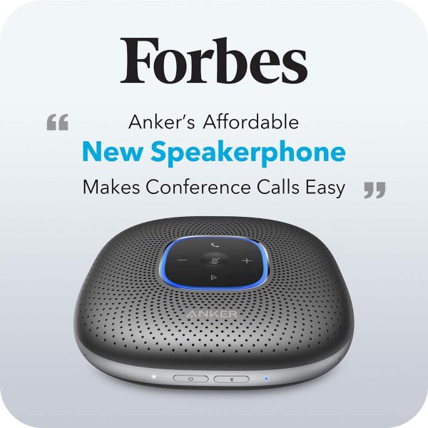 Anker PowerConf Bluetooth Speakerphone, 6 Mics, Enhanced Voice Pickup, 24H Call Time, Zoom Certified Bluetooth Conference Speaker - A3301H11 - Black - OP - Image 2