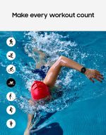 SAMSUNG Galaxy Watch 4 44mm Smartwatch with Tracker for Health Fitness Running Sleep Cycles GPS Fall Detection Bluetooth GPS Version - Black - R870 - Image 5