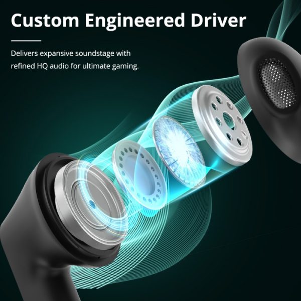 Tronsmart Battle Ultra Low Latency Gaming Earbuds - Black - Image 10