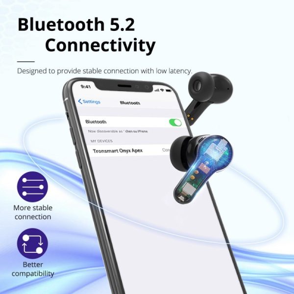 tronsmart-onyx-apex-active-noise-cancelling-true-wireless-stereo-earbuds9 Tronsmart Onyx Apex True Wireless™ Stereo ANC Earbuds - Black - Image 12