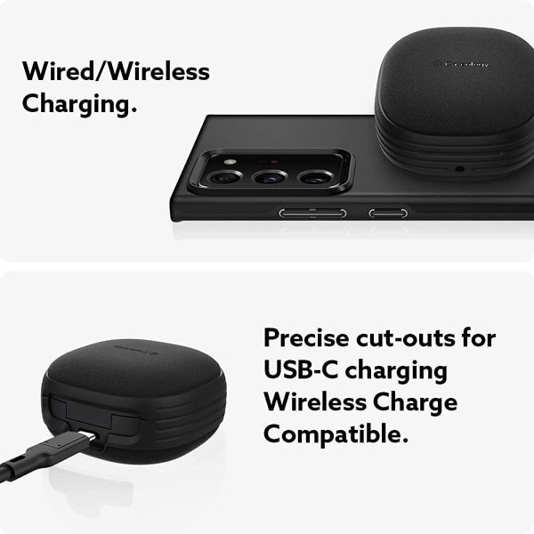 Galaxy Buds 2 Pro 2022 / Buds 2 / Buds Pro / Buds Live Case Caseology Vault - Matte Black - ACS03368 - Image 3