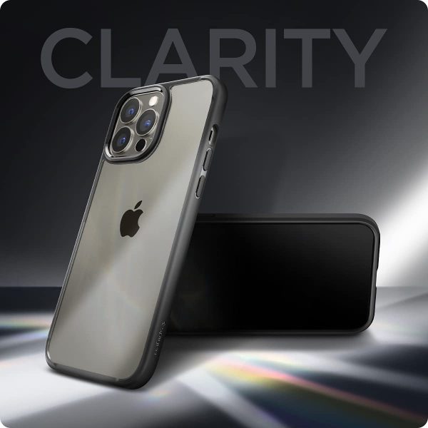 51t6-TtMnGL._AC_SL1200_ Apple iPhone 13 Pro Ultra Hybrid TPU + PC Case by Spigen - ACS03262 - Matte Black - Image 5