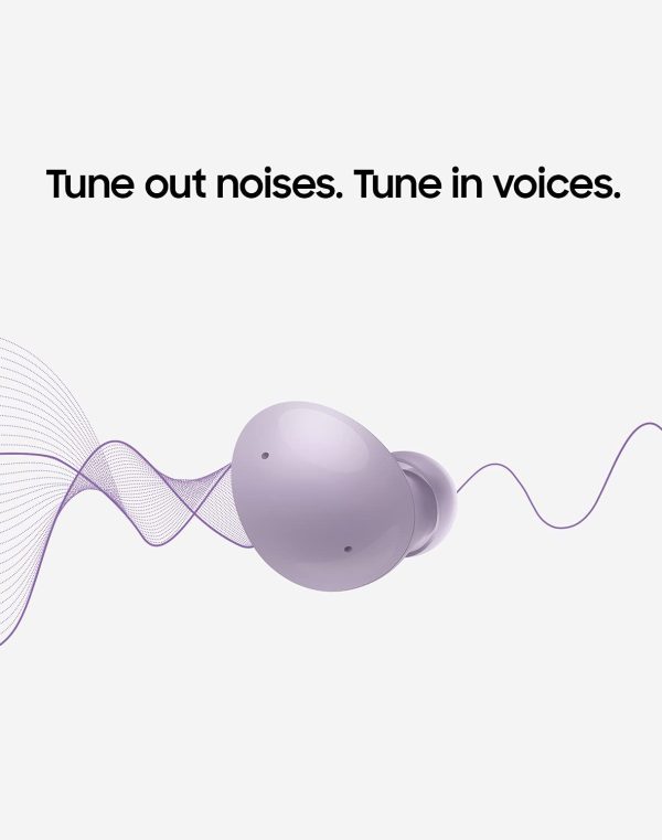 SAMSUNG Galaxy Buds 2 True Wireless Earbuds Noise Cancelling Ambient Sound Bluetooth Lightweight Comfort Fit Touch Control - White - Image 2