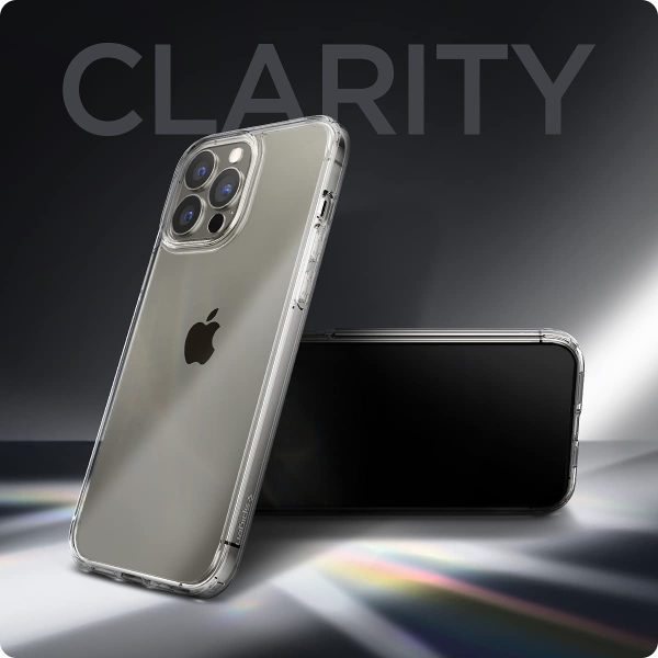 Apple iPhone 13 Pro Ultra Hybrid TPU + PC Case by Spigen - ACS03261 - Crystal Clear - Image 2